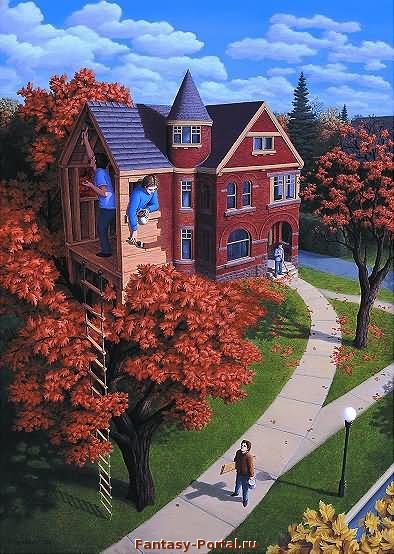 Autumn Tree House