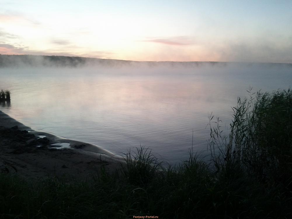 утро туманное над обским морем